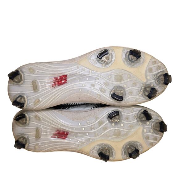 New Balance Mens FuelCell 4040 Metal Cleats Navy and White Mens 9 Womens 10.5 - Picture 6 of 7